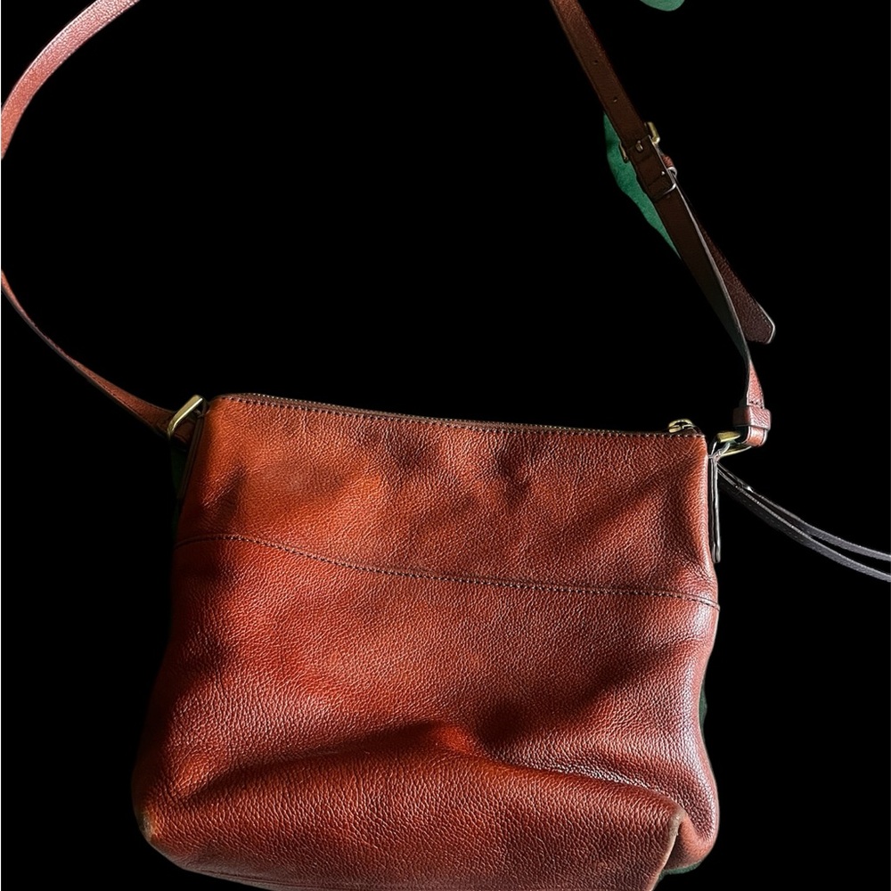 Fossil Brown Leather Shoulder Bag
